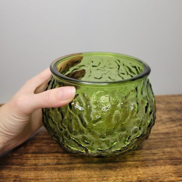EO Brody Co. G101 Vintage Green Depression Era Glass Bowl Cleveland OH USA - Picture 3 of 8